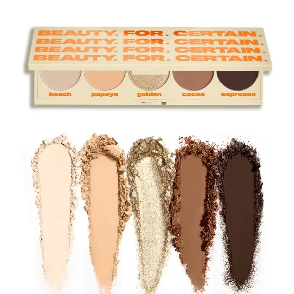 Beauty For Certain Eyeshadow Palette Beige Brown Soft Glam Full Dramatic New