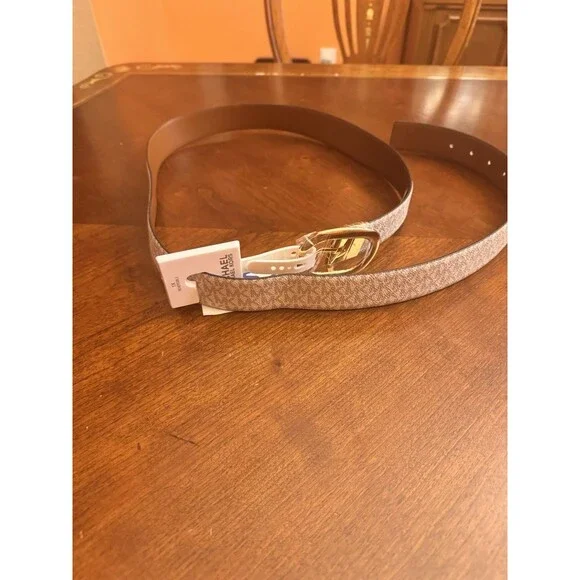 Michael Kors Reversible Women's MK Logo Waist Belt Size 1X