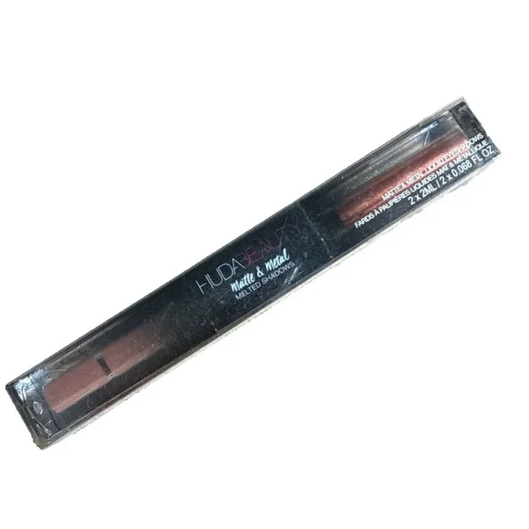 RARE Huda Beauty Matte & Metal Melted Eyeshadow in Hella Honey NWT