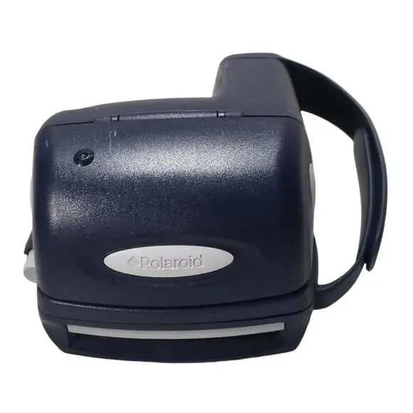Polaroid 600 Instant Camera Blue Untested
