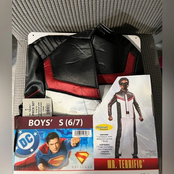 DC Comics Mr. Terrific Boys' Costume - Black, Red, and‎ White