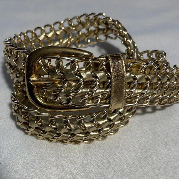 Elegant Gold Chain Mail Belt