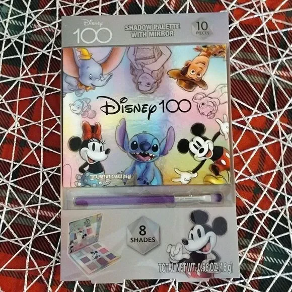 Disney 100 Eye Shadow Palette with Mirror and Brush NWT