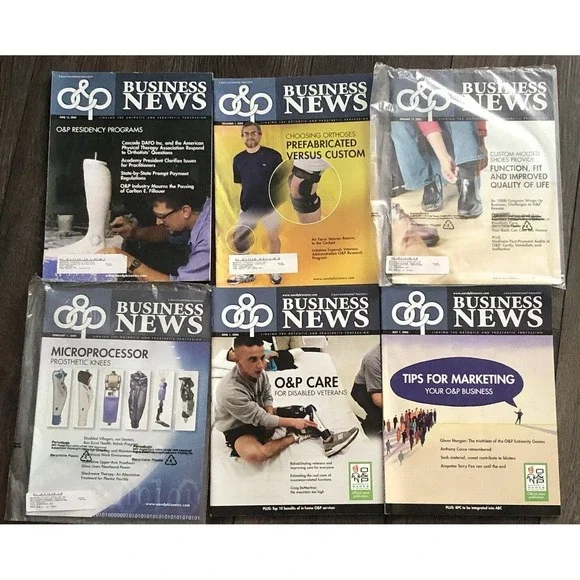 O&P Business Magazines Orthotics Prosthetics Rehabilitation Amputee Ephemera Lot