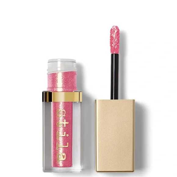 Stila Beauty Junkie Metallic Pink Glitter Eyeshadow NEW IN BOX