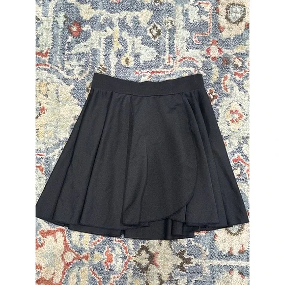 Motionwear Dance Skirt Girls Large Child Black‎ Skater Athletic EUC