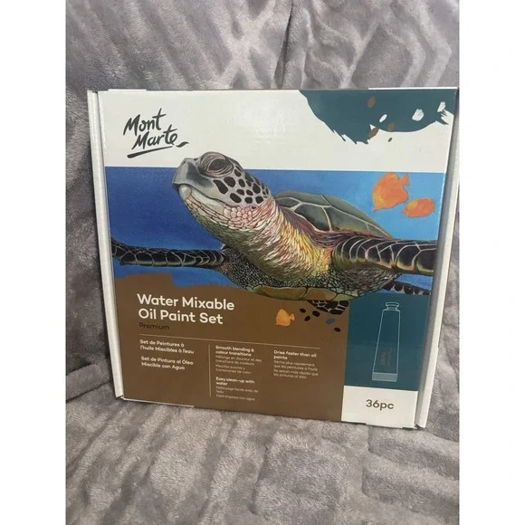 Monte Marde premium H2O Water Mixable Oil Paint Set, 36 Piece 18ml Tubes‎