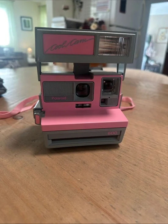 Polaroid Cool Cam 600 Instant Camera — Pink and Gray