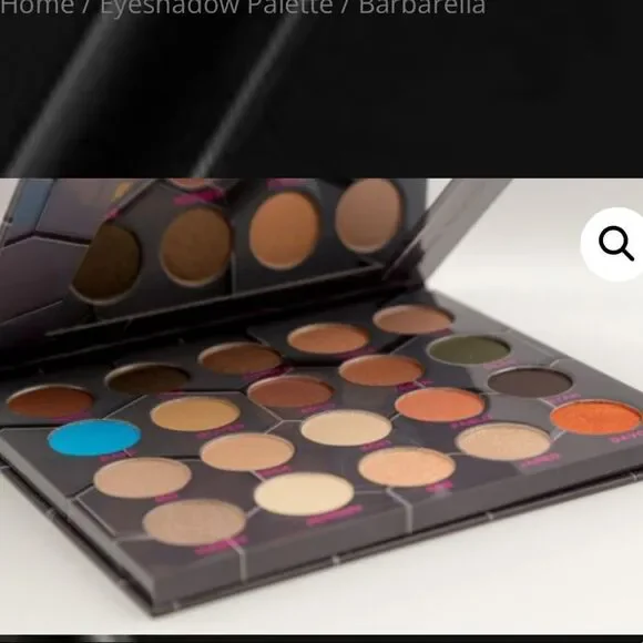 Beebeauty London Barbarella Eyeshadow Palette 20 pretty shades