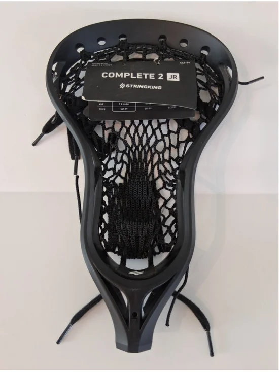 StringKing Complete 2 Jr. Youth Lacrosse Black/Black NEW NWT *Head Only*