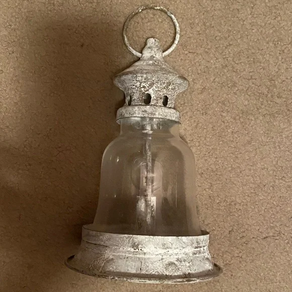 COPY - Ragoon House White Rustic Lantern