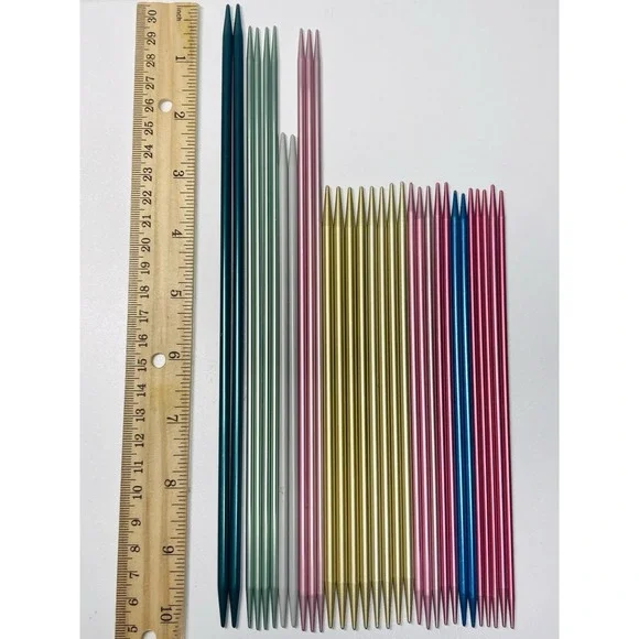 14+ Sets Double Pointed Metal Knitting Needles As Is Different Sizes
