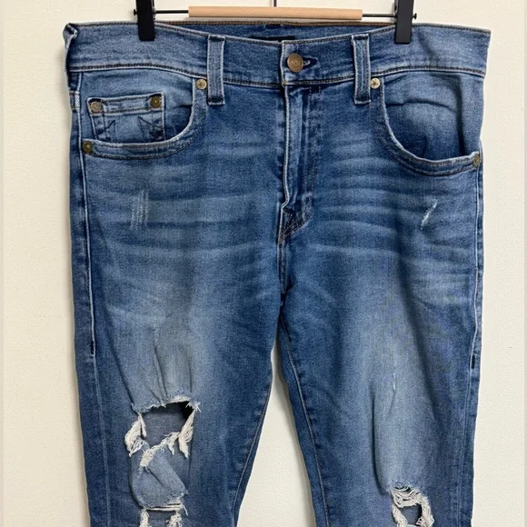 True Religion Men's Relaxed Blue Jeans