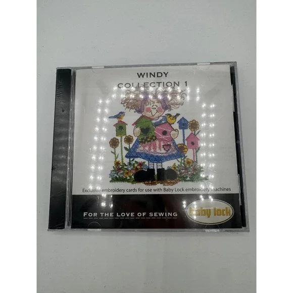 Baby Lock Windy Collection 1 Embroidery Card BLEC-P01 New Sealed