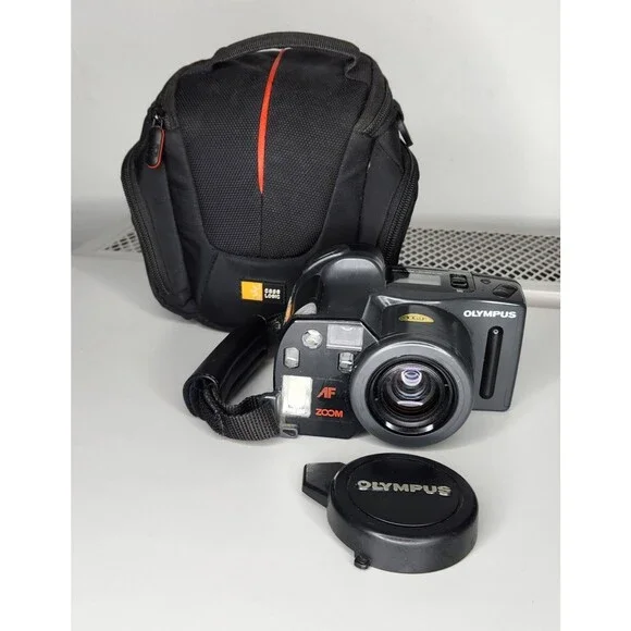 Olympus Infinity AZ-300 Super Zoom AF/MULTI MODE w/Case Tested Working!
