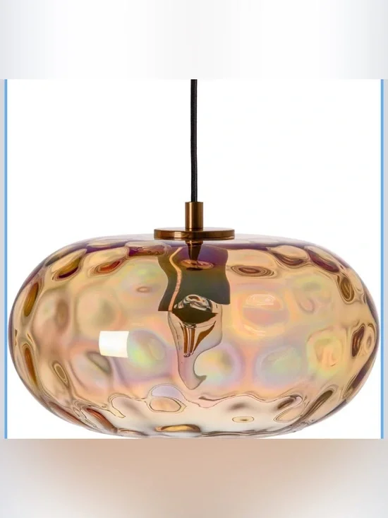 Amber Glass Pendant Lighting, 11