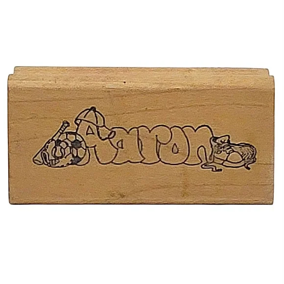 VTG Art Impressions Aaron Rubber Stamp 1