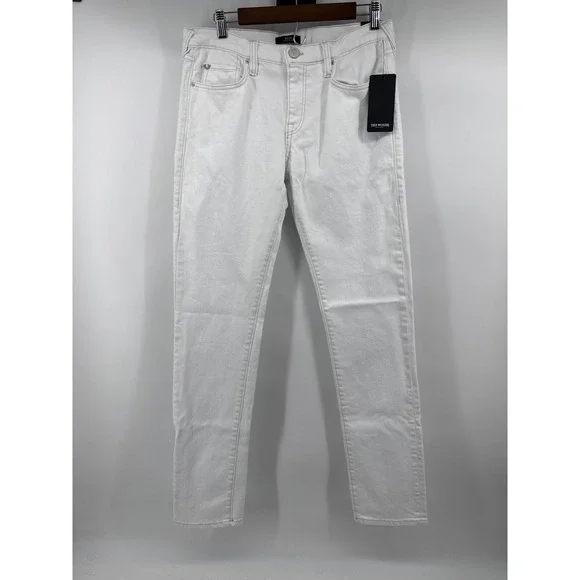 True Religion Rocco Relaxed Skinny Jeans Mens 31 Optic White 105011 NWT