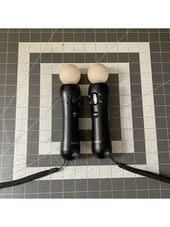 2 x Sony PlayStation Move Motion Controller (CECH-ZCM1U) PS3 PS4 VR, UNTESTED