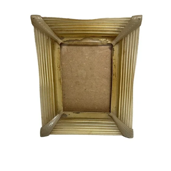 Vintage Art Deco Bakelite of‎ Celluloid Easel Back Photo Frame 3