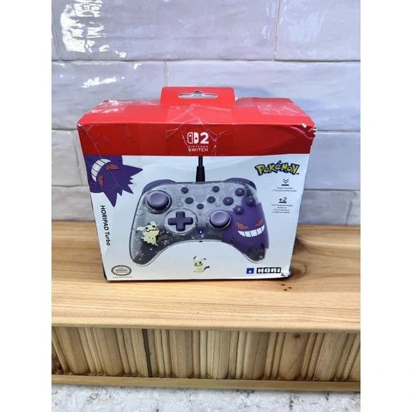 Nintendo Switch HORIPAD Turbo Pokemon‎ Gengar Mimikyu Wired Controller NSX-090U