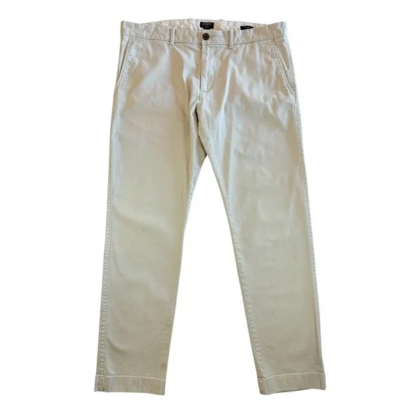 J. Crew Chino Pants Mens‎ 34x30 Beige Flex Slim Fit Re-Imagined H3167