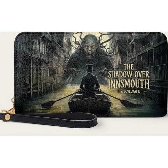 The Shadow Over Innsmouth Wallet Goth Halloween New NWT Grunge Lovecraft Cthulhu