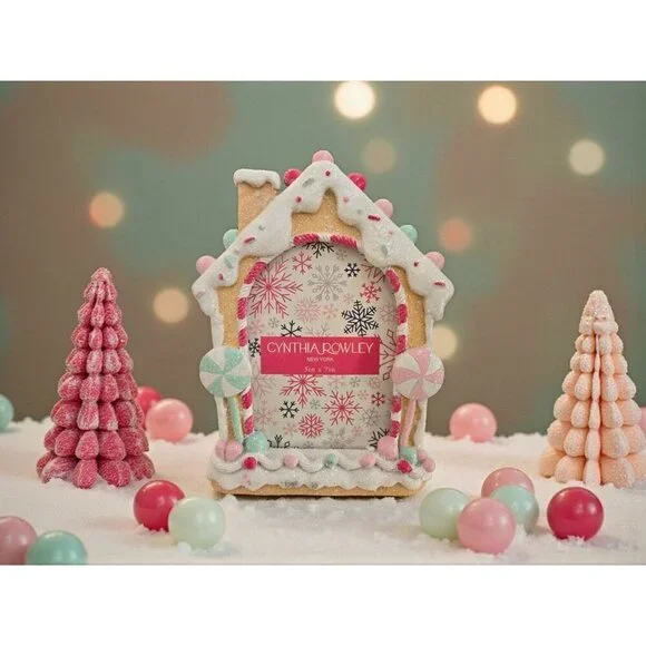 New Pink Candyland Gingerbread House Christmas 5