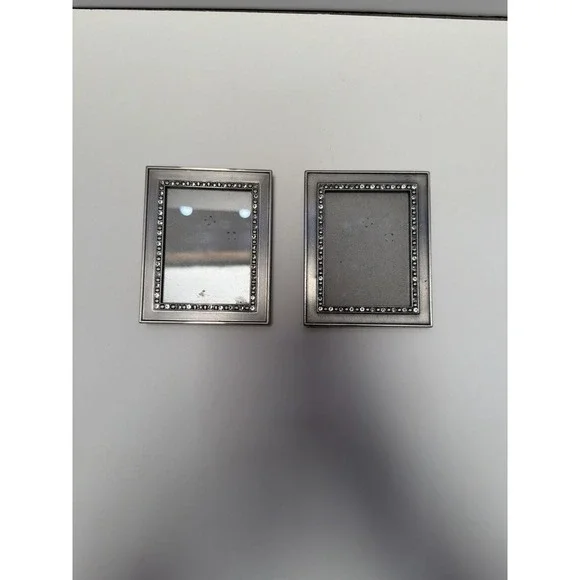 Set of 2 Malden‎ Silver Metal Beaded Picture Frames