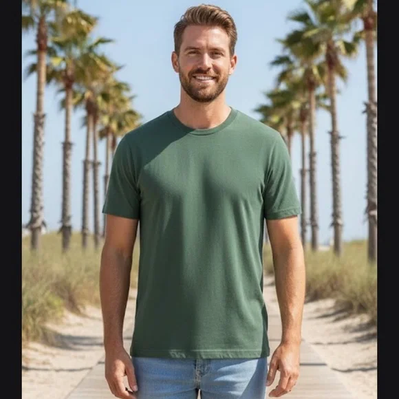 J. Crew Forest Green Short Sleeve Tee