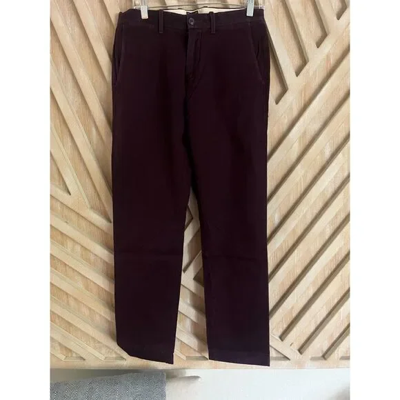 J.Crew 770 Stretch Chinos in Eggplant