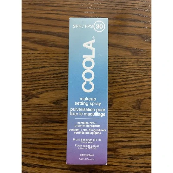 Coola 70%+‎ Oragnic Makeup Setting Sunscreen Spray with SPF30-1.5fl oz/44ml