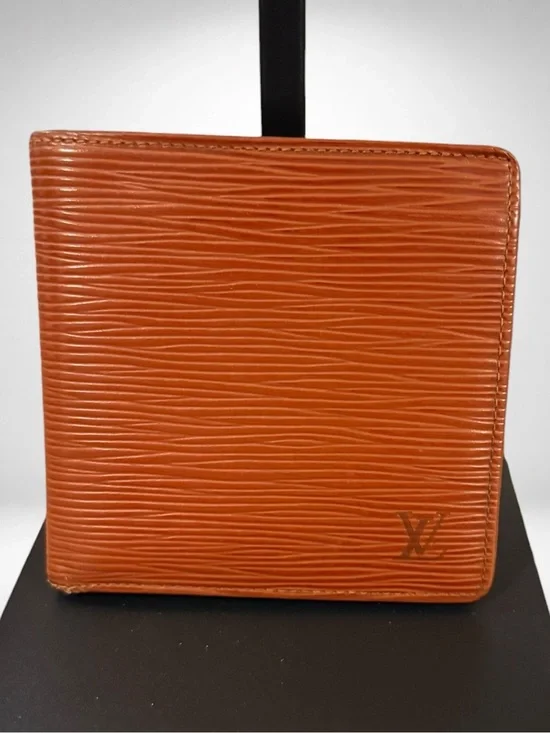 Louis Vuitton Authentic LV Mens Epi Wallet Kenyan Fawn Brown Leather Vintage