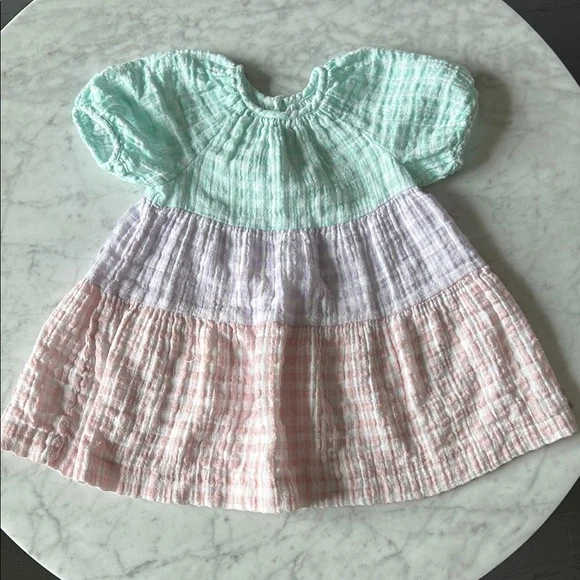 Zara size 18-24 months Pastel Striped Dress