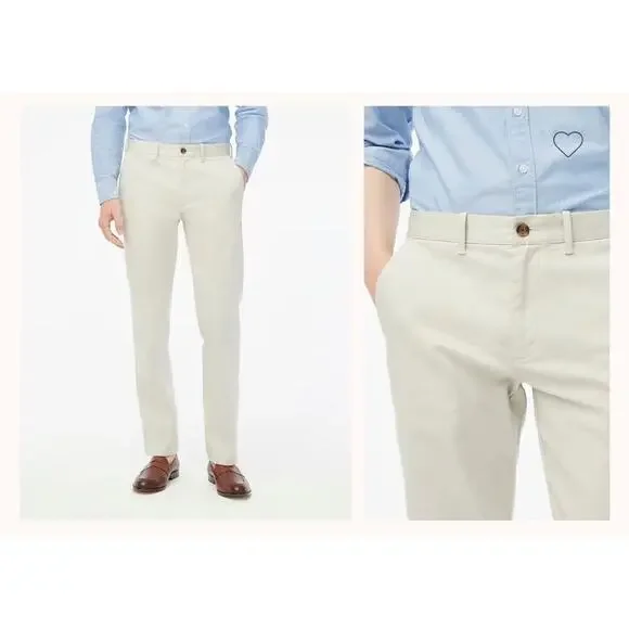 J. Crew Men’s Straight-fit flex chino pant