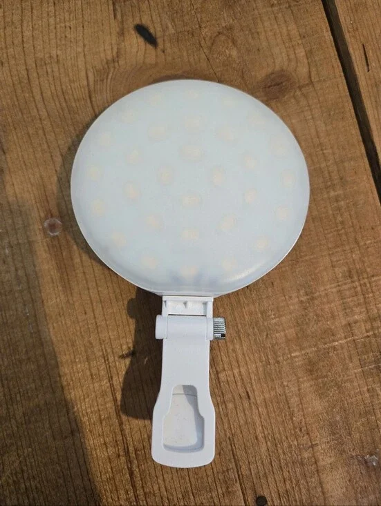 Portable Clip-On LED Light - White