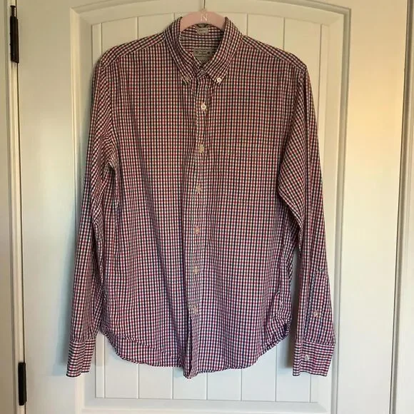 J.Crew Slim Fit Checked Shirt - Red &‎ Blue