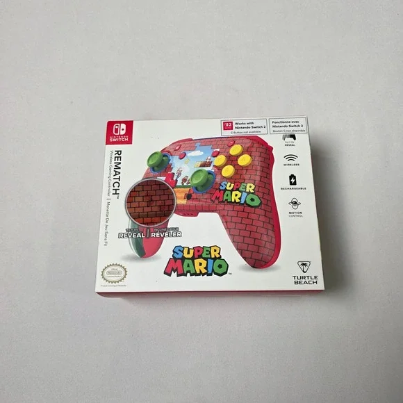Turtle Beach REMATCH Wireless Controller Nintendo Switch Super Mario Bricks Red
