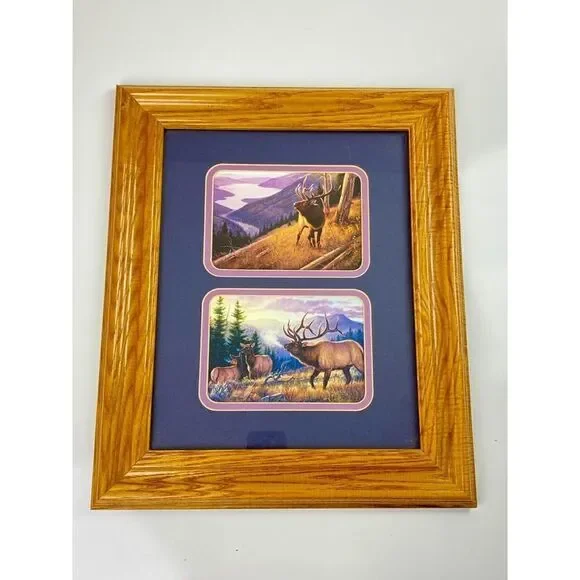 Reflective Art, Inc Bugle Boy Framed Elk Wall Art 15 x 18 Wood Frame
