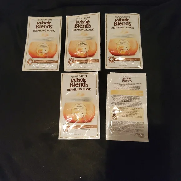 Garnier Whole Blends Repairing Mask, 5 0.6 oz packs.