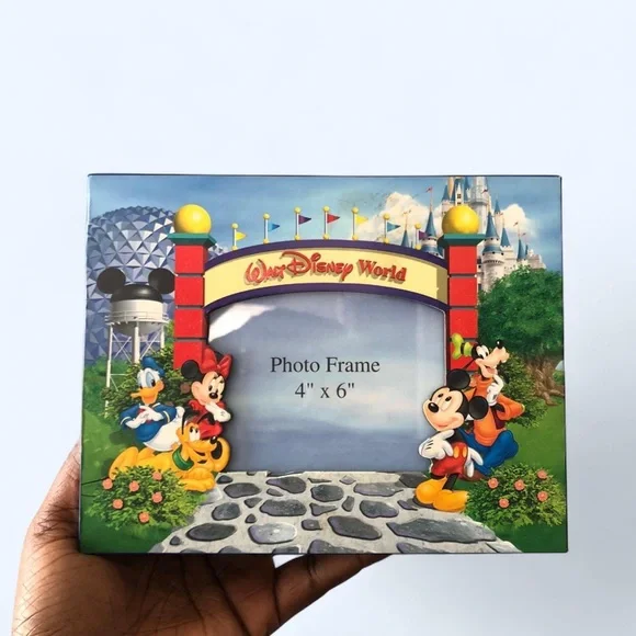 Disney World Mickey Mouse Scrapbook Photo Picture Album 4” x 6”Souvenir Book