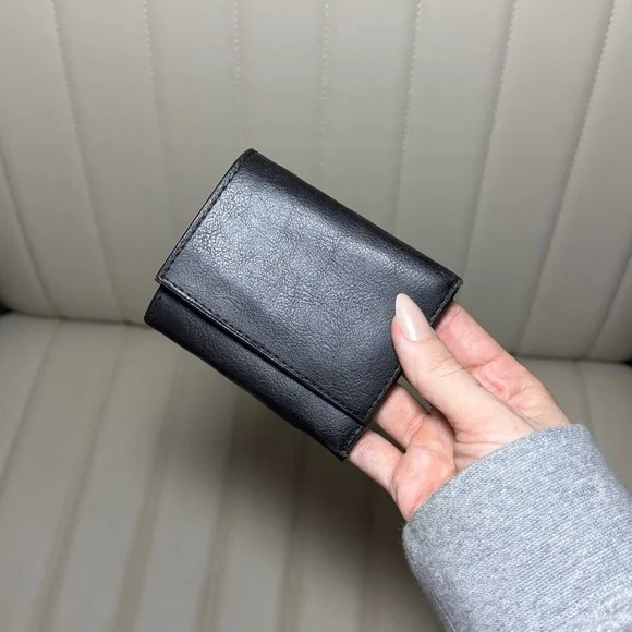Black Leather Mens Wallet