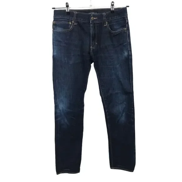 J. Crew Mercantile Dark Wash Slim Straight Jeans Mens 30x32