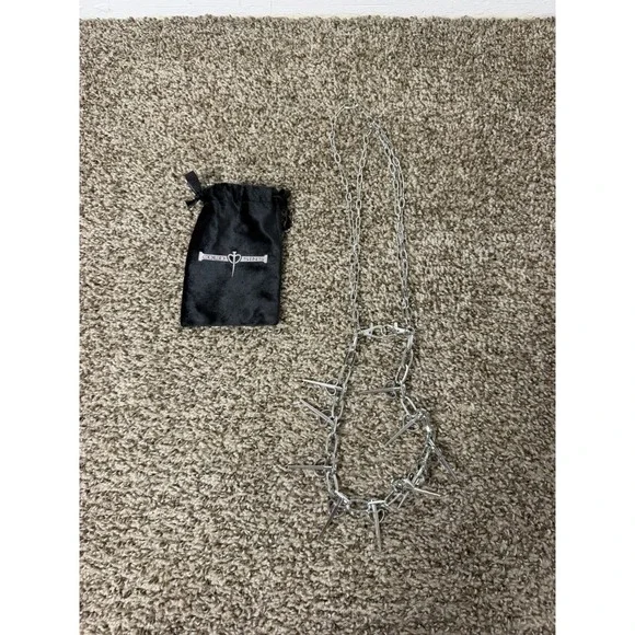 Silvery Cold Sins Jean chain New RARE with Dust Bag