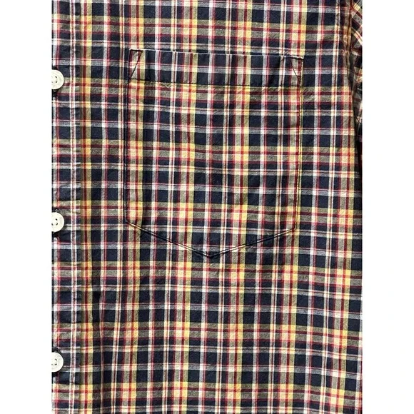 J.Crew-Tailored‎ by J.Crew Men's Small Multicolor Plaid Button Down Cotton Woven