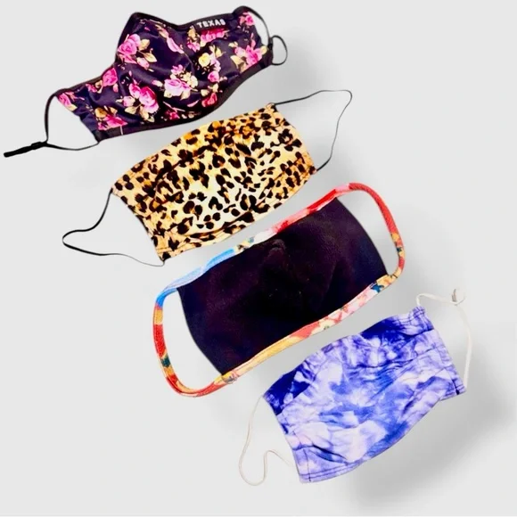 FANCY FACE MASK Set of 4 NEW Fabric Cloth Masks!