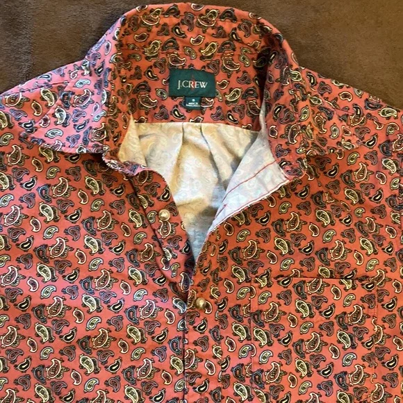 J. Crew Paisley Twill Shirt