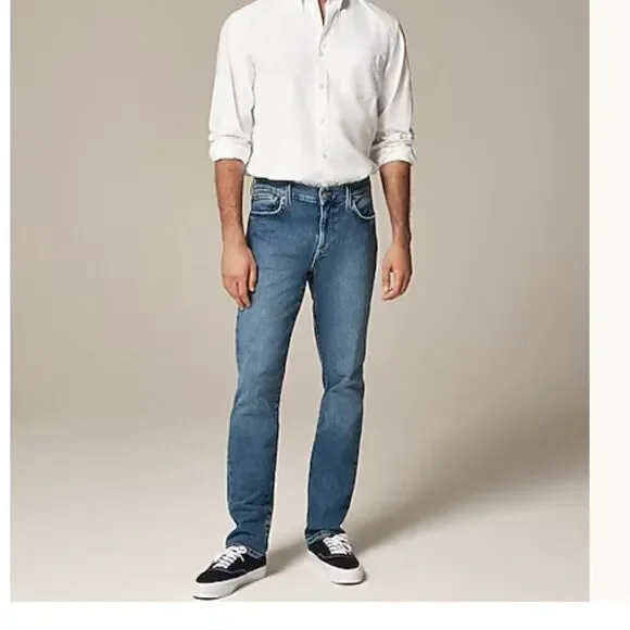 J. Crew BX862 484 Slim-fit stretch jean in medium wash size 32/32 NWT