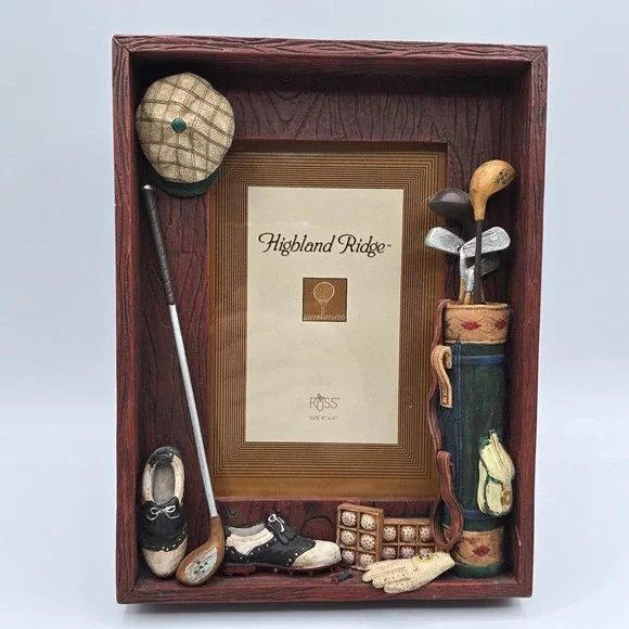 Golfers Picture Photo Frame Tabletop Standing Russ Highland Ridge 4x6
