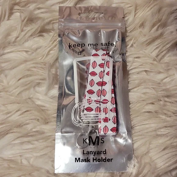 Lips Face Mask Lanyard